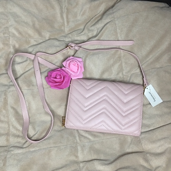 Francesca's Collections Handbags - Francesca’s  Light Pink Cross Body Purse